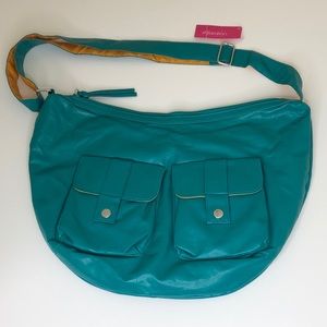 Xhilaration Teal Green Faux Leather Handbag